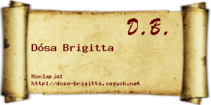 Dósa Brigitta névjegykártya