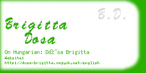 brigitta dosa business card